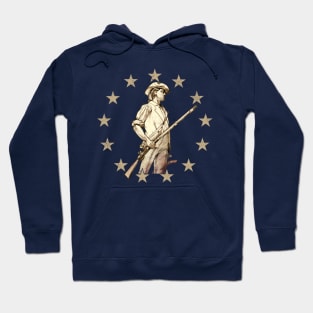 Concord Minuteman Drawing Hoodie